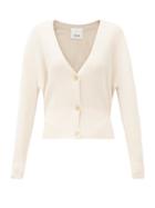 Ladies Rtw Allude - Dropped-sleeve Cashmere Cardigan - Womens - Beige