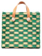 Matchesfashion.com Heimat Atlantica - Tom Tom Large Tote Basket Bag - Womens - Green Multi
