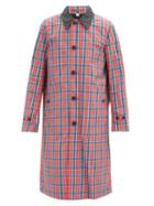 Matchesfashion.com Burberry - Keats Checked Single-breasted Twill Trench Coat - Mens - Red Multi