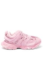 Balenciaga - Track Panelled Faux-leather Trainers - Womens - Pink