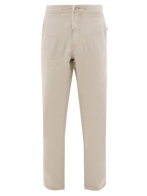 Matchesfashion.com Onia - Collin Linen Trousers - Mens - Beige