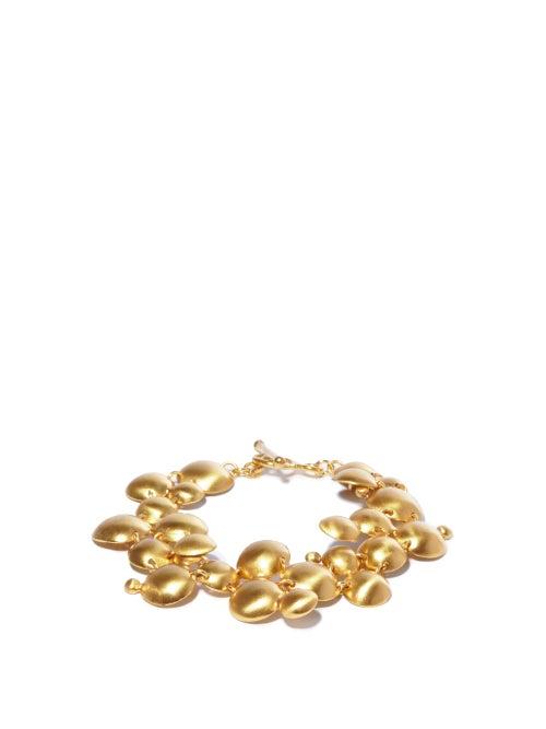 Matchesfashion.com Katerina Makriyianni - Galaxy Of Stars Gold-plated Bracelet - Womens - Yellow Gold