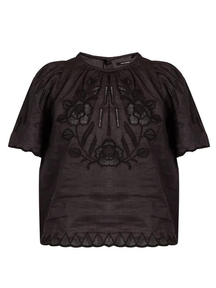 Isabel Marant Araza Floral Embroidered Top