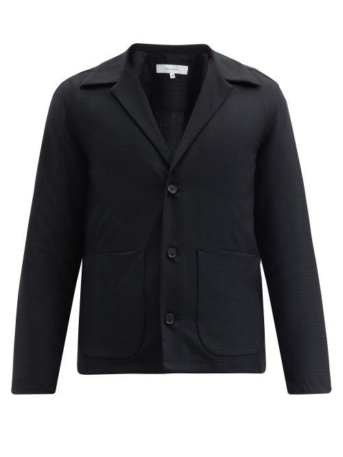 Matchesfashion.com Sasquatchfabrix - Cuban-collar Dobby Jacket - Mens - Black