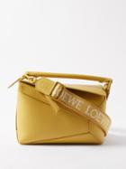 Loewe - Puzzle Small Leather Cross-body Bag - Womens - Yellow