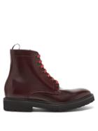 Matchesfashion.com Paul Smith - Farley Leather Boots - Mens - Burgundy