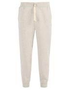 Matchesfashion.com Polo Ralph Lauren - Logo Embroidered Varsity Jersey Track Pants - Mens - Grey
