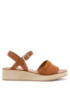 Matchesfashion.com A.p.c. - Kelia Leather & Suede Sandals - Womens - Tan