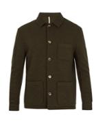 De Bonne Facture Point-collar Wool And Cotton-blend Jacket
