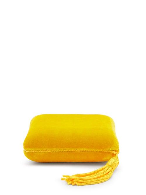 Ladies Homeware Sophie Bille Brahe - Small Velvet Jewellery Box - Womens - Yellow