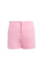 Matchesfashion.com Joseph - Kirk Cotton Blend Tailored Shorts - Womens - Pink