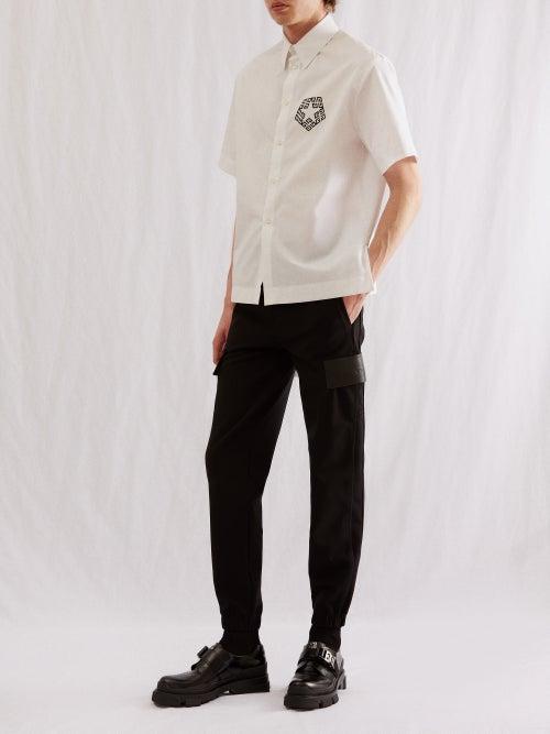 Givenchy - 4g-embroidered Twill Track Pants - Mens - Black