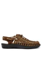 Matchesfashion.com Keen - Uneek Drawstring Leather Sandals - Mens - Brown