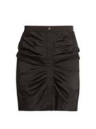 Isabel Marant Étoile Hotta Ruched Crepe De Chine Mini Skirt