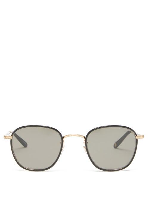 Garrett Leight - Grant Aviator Acetate Sunglasses - Mens - Black