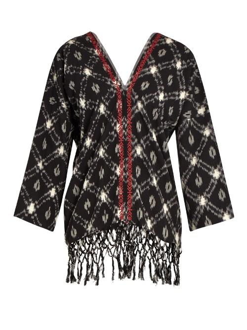 Masscob Terrasse Ikat-print Cotton Top