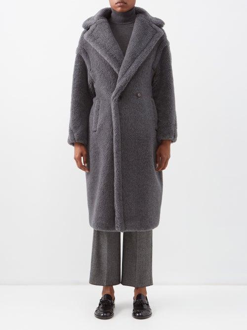 Max Mara - Teddy Coat - Womens - Dark Grey