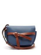 Matchesfashion.com Loewe - Gate Small Grained Leather Cross Body Bag - Womens - Blue Multi