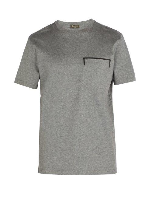 Matchesfashion.com Berluti - Chest Pocket Cotton T Shirt - Mens - Grey