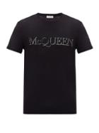Matchesfashion.com Alexander Mcqueen - Logo-print Jersey T-shirt - Mens - Black