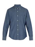 Matchesfashion.com Presidents - Chambray Cotton Shirt - Mens - Indigo