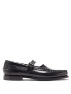 Matchesfashion.com Hereu - Blanquer Mary-jane Leather Loafers - Mens - Black