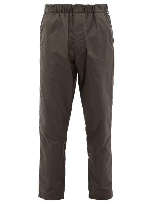 Matchesfashion.com Prada - Straight Leg Nylon Track Pants - Mens - Green