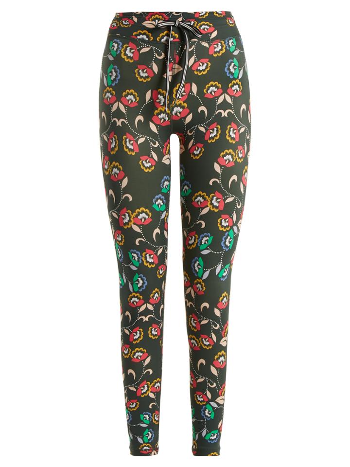 The Upside Wunderland-print Cropped Performance Leggings