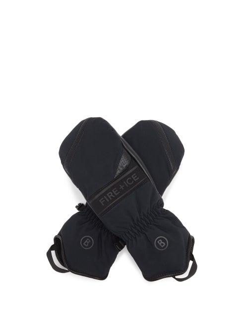 Matchesfashion.com Bogner Fire+ice - Palina Leather-trimmed Ski Gloves - Womens - Black