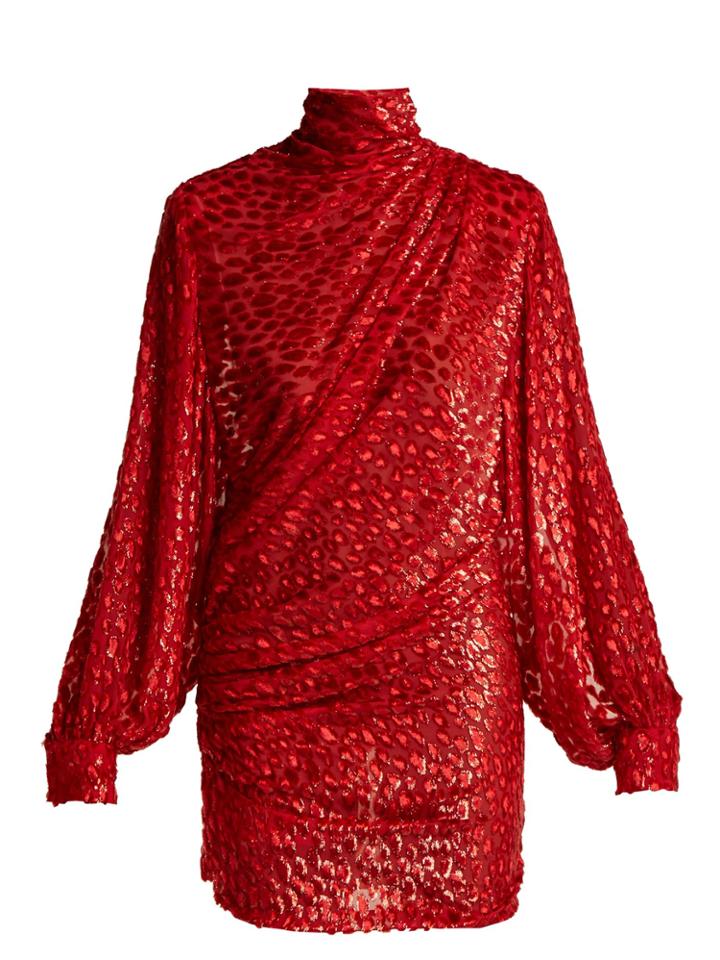 Alexandre Vauthier Lynx-print Silk-blend Dvor Mini Dress