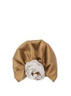Matchesfashion.com Julia Clancey - Bi Colour Silk Turban Hat - Womens - Brown Multi