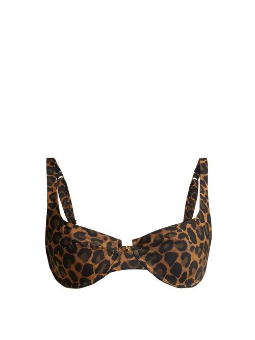 Matchesfashion.com Fisch - Grenadins Bikini Top - Womens - Leopard