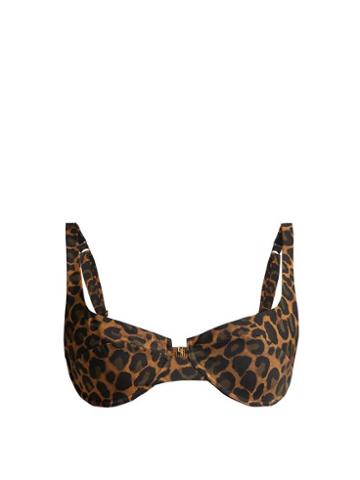 Matchesfashion.com Fisch - Grenadins Bikini Top - Womens - Leopard
