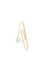 Matchesfashion.com Hillier Bartley - Oversized Paperclip Single Earring - Womens - Gold