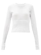 Matchesfashion.com Wardrobe. Nyc - Release 06 Panelled Cotton-jersey T-shirt - Womens - White
