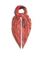 Matchesfashion.com Etro - Paisley-print Silk-chiffon Scarf - Womens - Red