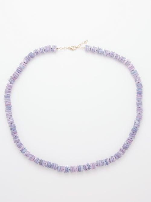 Jia Jia - Atlas Opal & 14kt Gold Necklace - Womens - Pink Multi