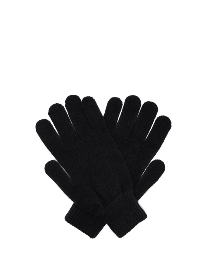 Paul Smith Cashmere And Merino Wool-blend Knit Gloves