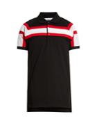 Givenchy Columbian-fit Padded-stripes Polo Shirt