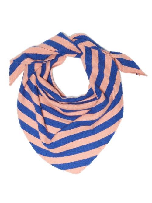 Extreme Cashmere - No.201 Striped Cashmere Bandana Scarf - Womens - Pink Multi