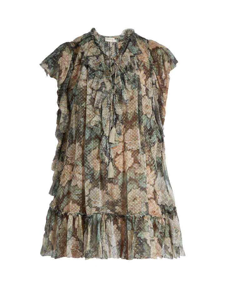 Zimmermann Bowerbird Cascade Silk-blend Top