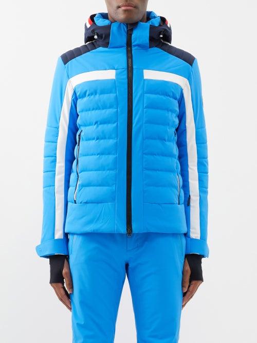 Toni Sailer - Louis Hooded Quilted Ski Jacket - Mens - Blue