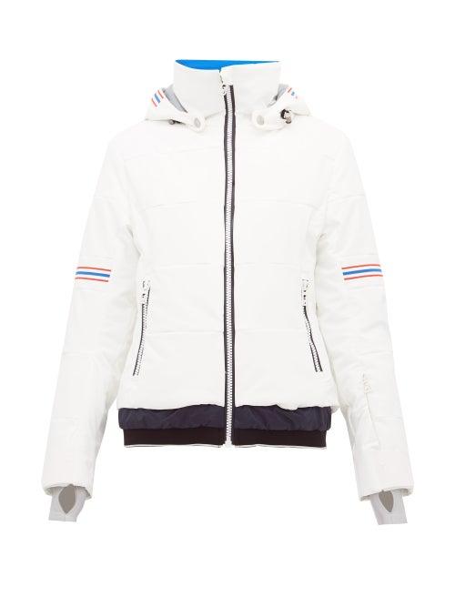 Matchesfashion.com Toni Sailer - Antonia Striped Soft Shell Ski Jacket - Womens - White Multi