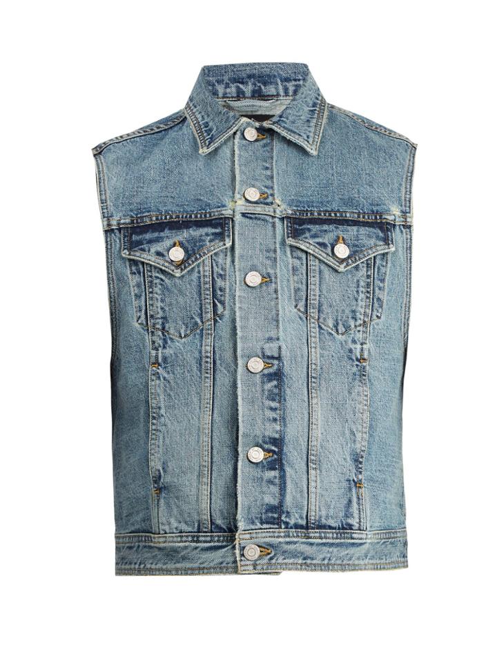 Fear Of God Logo-patch Denim Gilet