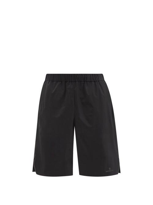 Moncler - Notched-cuff Shell Shorts - Mens - Black