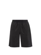 Moncler - Notched-cuff Shell Shorts - Mens - Black