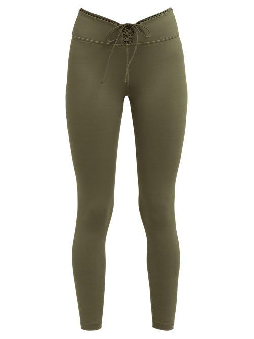 Matchesfashion.com Track & Bliss - Cloud Nine Performance Leggings - Womens - Khaki