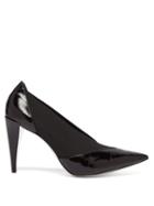 Matchesfashion.com Givenchy - Show Elasticated Insert Eel Skin Pumps - Womens - Black