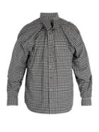 Matchesfashion.com Y/project - Double Layered Gingham Cotton Shirt - Mens - Grey