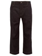 Matchesfashion.com Studio Nicholson - Pyad Selvedge Denim Wide Leg Jeans - Mens - Indigo